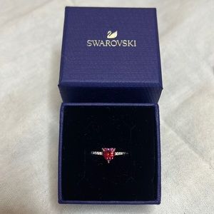 Swarovski One Heart Ring Red Size 7 NWT